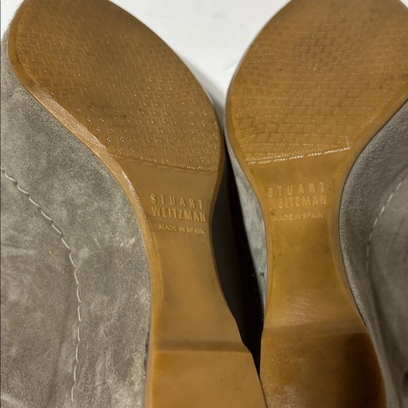 Stuart Weitzman Beige Suede wedge Sandals. Made in Spain. EUC - Picture 7 of 8